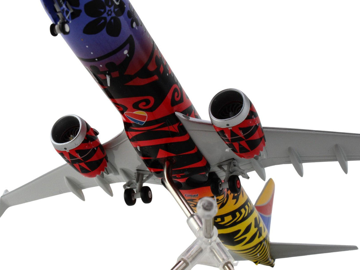 Boeing 737 MAX 8 Commercial Aircraft "Southwest Airlines - Imua One" (N8710M) Hawaiian Graphics "Gemini 200" Series 1/200 Diecast Model Airplane by GeminiJets-3