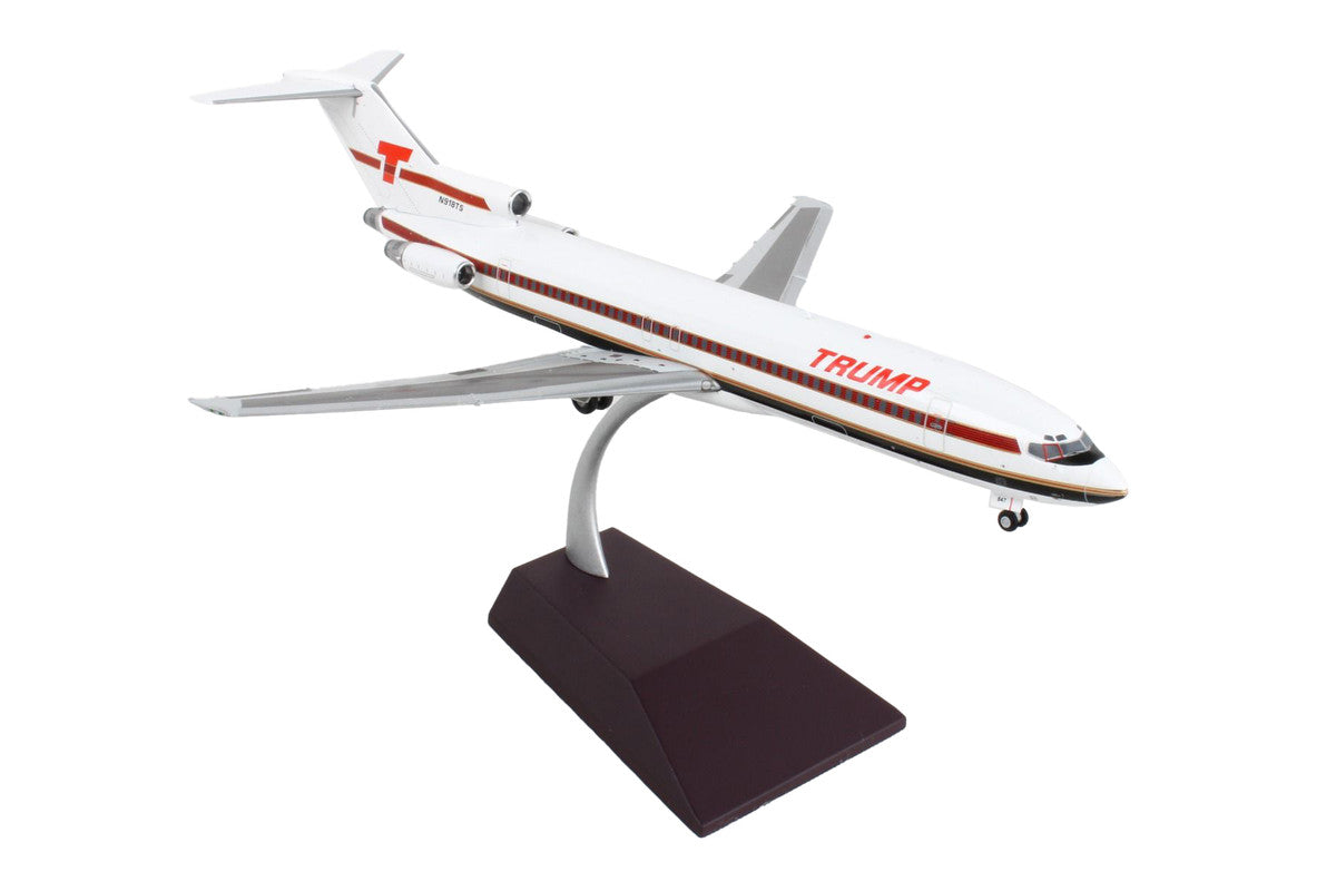 Boeing 727-200 Commercial Aircraft "Trump Shuttle" White with Red Stripes "Gemini 200" Series 1/200 Diecast Model Airplane by GeminiJets-2