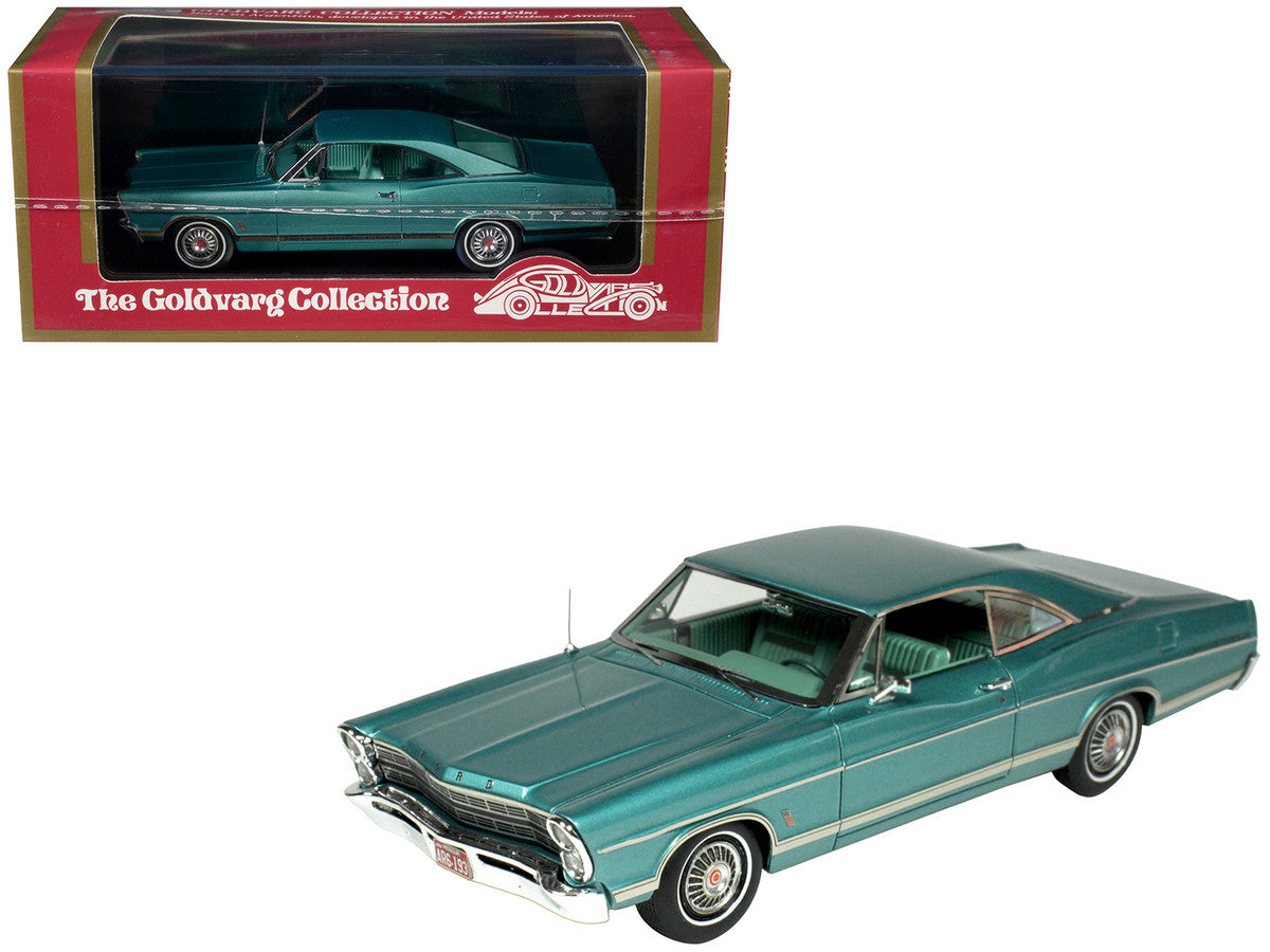 1967 Ford Galaxie Clearwater Aqua Metallic with Aqua Interior Limited Edition to 200 pieces Worldwide 1/43 Model Car by Goldvarg Collection-2