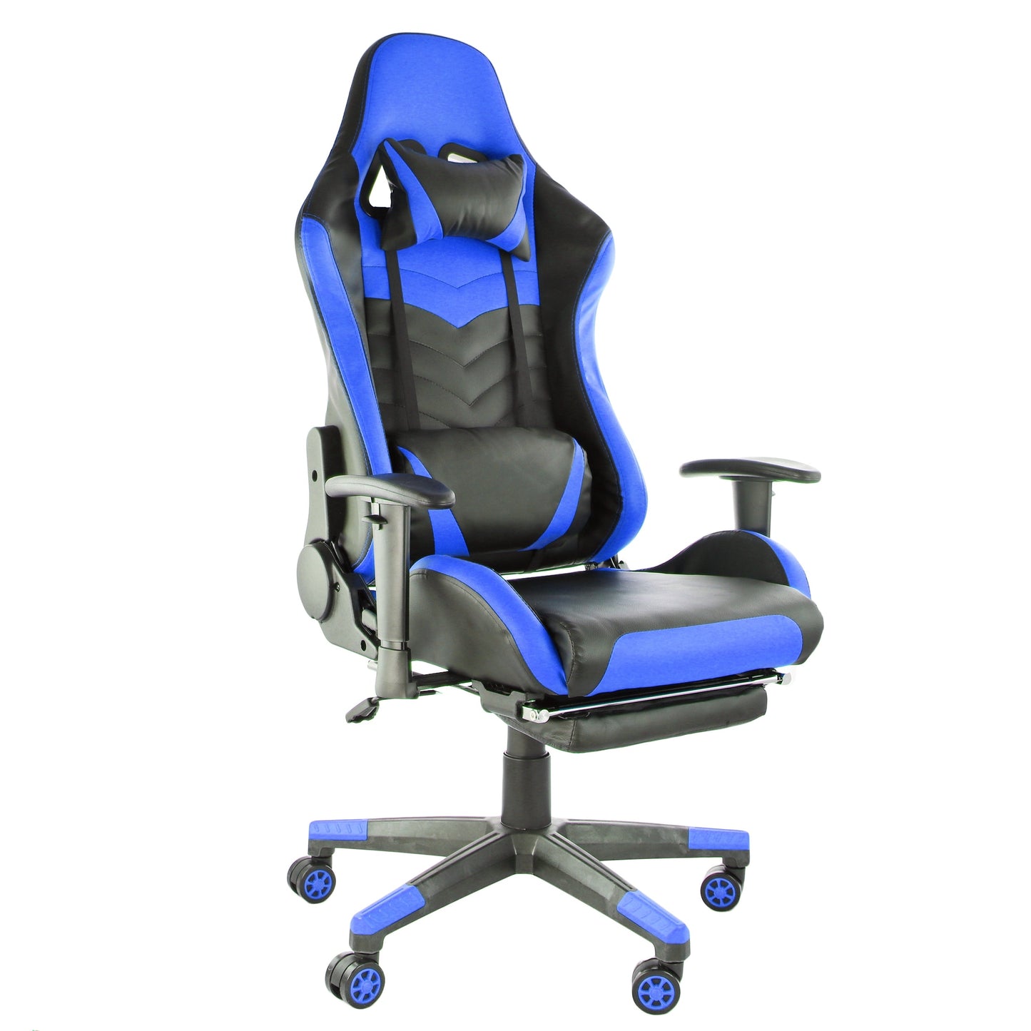 GameFitz Gaming Chair in Black and Blue W2B