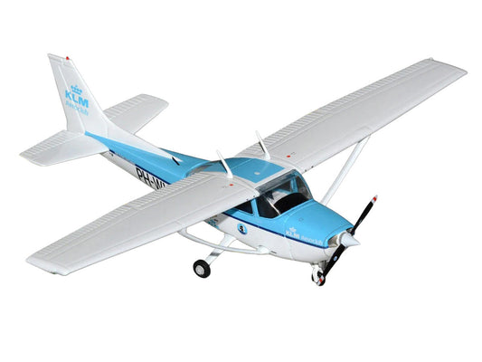 Cessna 172 Skyhawk Aircraft "KLM Aeroclub" (PH-WVO) Light Blue and White "Gemini General Aviation" Series 1/72 Diecast Model Airplane by GeminiJets GeminiJets