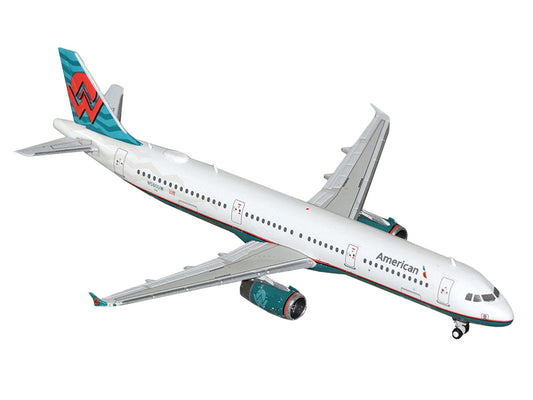 Airbus A321 Commercial Aircraft "American Airlines - America West Heritage Jet" (N580UW) White with Tail Graphics 1/400 Diecast Model Airplane by GeminiJets-1