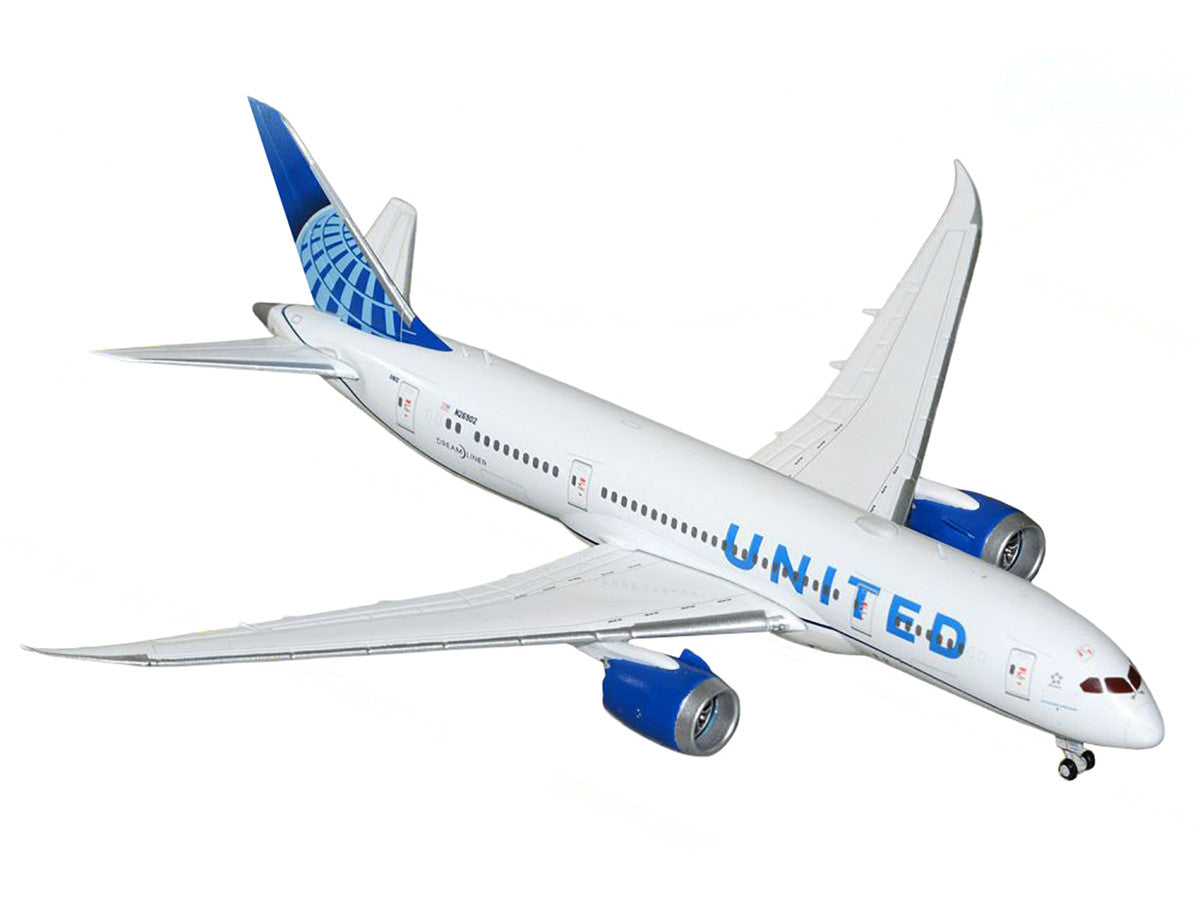 Boeing 787-8 Commercial Aircraft "United Airlines" (N26902) White with Blue Tail 1/400 Diecast Model Airplane by GeminiJets GeminiJets