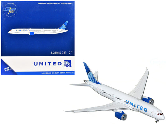 Boeing 787-8 Commercial Aircraft "United Airlines" (N26902) White with Blue Tail 1/400 Diecast Model Airplane by GeminiJets GeminiJets