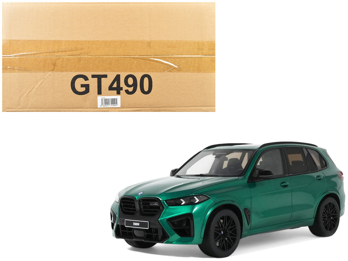 2023 BMW X5 M Competition Isle of Man Green Metallic 1/18 Model Car by GT Spirit-4