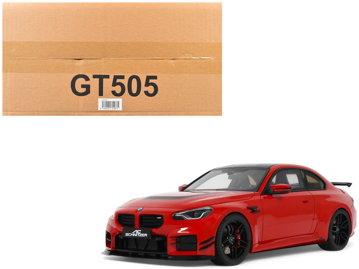 2023 AC Schnitzer ACS2 Sport (BMW M2) Toronto Red with Black Top 1/18 Model Car by GT Spirit GT Spirit