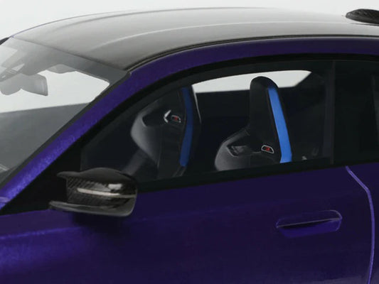 2025 BMW M2 CS Blue Metallic with Black Top 1/18 Model Car by GT Spirit GT Spirit