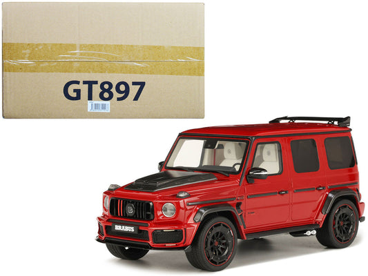 2022 Brabus 900 Rocket Edition Red with Carbon Hood 1/18 Model Car by GT Spirit GT Spirit