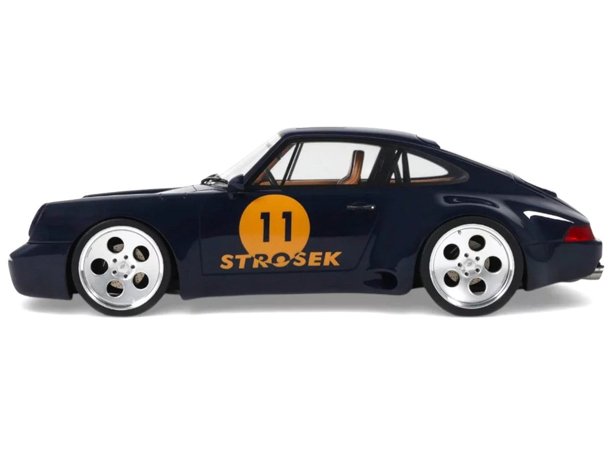 2024 Porsche 911 Strosek Mega 30 #11 Blue 1/18 Model Car by GT Spirit GT Spirit