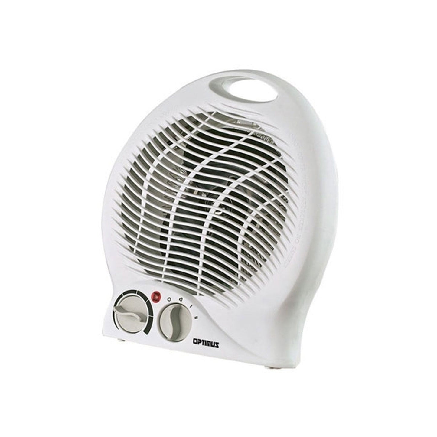 Optimus Portable Fan Heater with Thermostat in White W2B