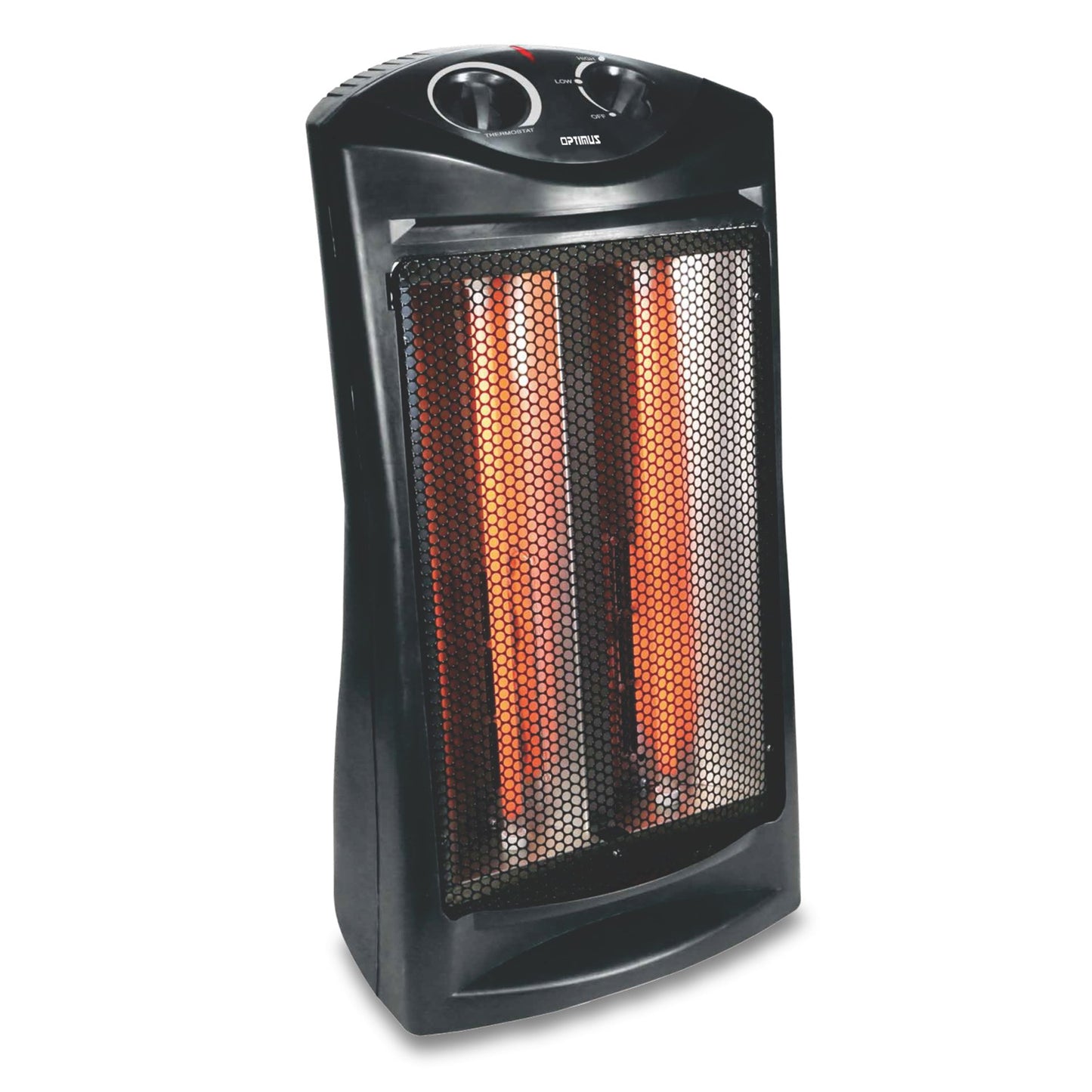 Optimus Fan Forced Tower Quartz Heater with Thermostat W2B