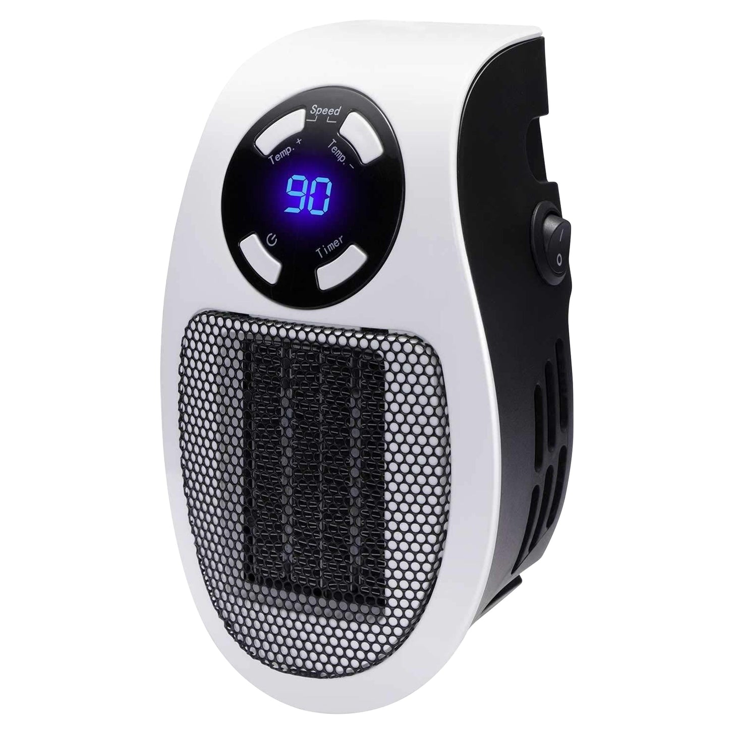 Brentwood 350 Watt Plug-In Wall Outlet Personal Space Heater in White W2B