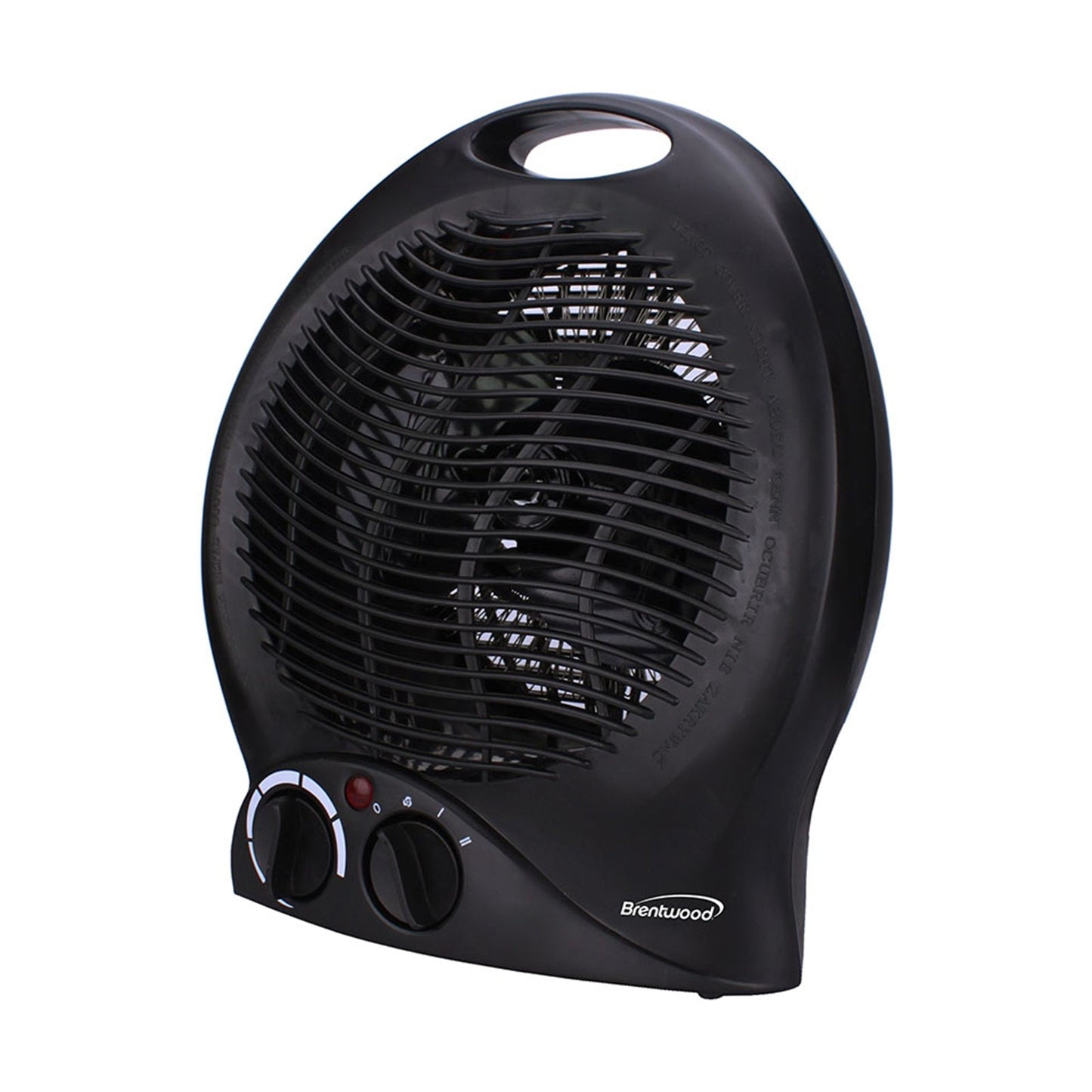 Brentwood 1500 watt 2 in 1 Fan Heater in Black W2B