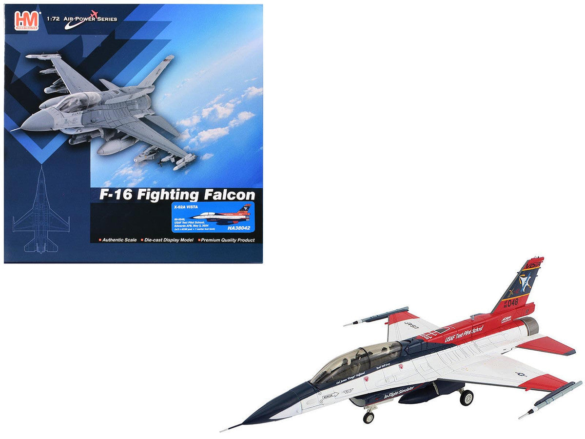 General Dynamics X-62A VISTA Aircraft "86-0048 USAF Test Pilot School Edwards Air Force Base" (2024) United States Air Force "Air Power Series" 1/72 Diecast Model by Hobby Master Hobby Master