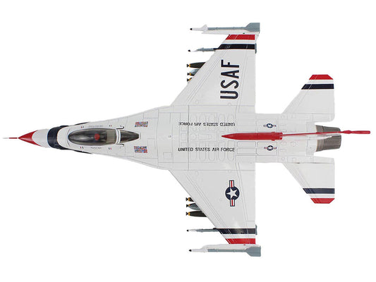 Lockheed F-16C Fighting Falcon Fighter Aircraft "No.10 Thunderbirds Warbird" United States Air Force "Air Power Series" 1/72 Diecast Model by Hobby Master-1