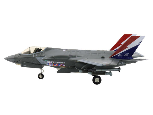 Lockheed Martin F-35A Lightning II Aircraft "22-5696 1000th Lightning II 176th FS Wisconsin ANG" (2004) United States Air Force "Air Power Series" 1/72 Diecast Model by Hobby Master Hobby Master
