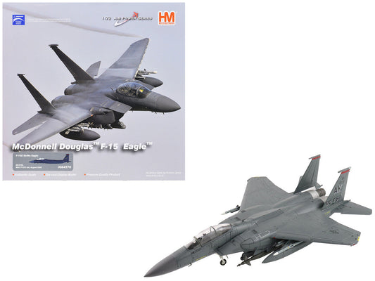 McDonnell Douglas F-15E Strike Eagle Fighter Aircraft "88-0705 90th Fighter Squadron Commanding Officer's Jet" (2005) United States Air Force "Air Power Series" 1/72 Diecast Model by Hobby Master Hobby Master