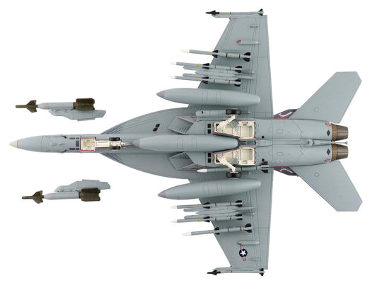 Boeing F/A-18E Super Hornet Fighter Aircraft "166817 VFA-136 Knighthawks USS Trumman" (2024) United States Navy "Air Power Series" 1/72 Diecast Model by Hobby Master-1