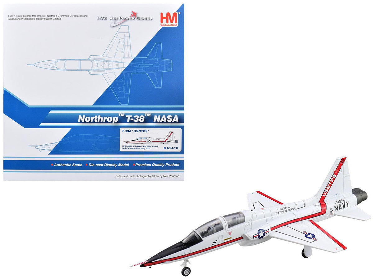 Northrop T-38A Talon Aircraft "61-0856 United States Naval Test Pilot School NAS Patuxent River NASA" (2005) United States Navy "Air Power Series" 1/72 Diecast Model by Hobby Master Hobby Master