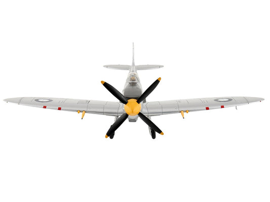 Supermarine Spitfire Mk VIII Fighter Aircraft "A53-379 Flight Lieutenant David Glaser No. 549 Squadron Strauss Airstrip" (1944) Royal Australian Air Force "Air Power Series" 1/48 Diecast Model by Hobby Master-1