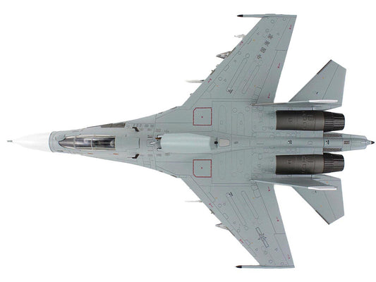 Sukhoi Su-30MK2 Flanker-G Fighter Aircraft "White 17 China" (2022) People's Liberation Army Naval Air Force (PLANAF) "Air Power Series" 1/72 Diecast Model by Hobby Master-1