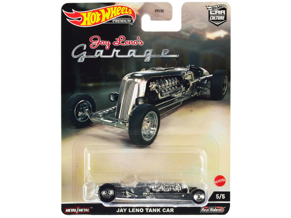 Jay Leno Tank Car Brushed Metal "Jay Leno’s Garage" Diecast Model Car by Hot Wheels Hotwheels