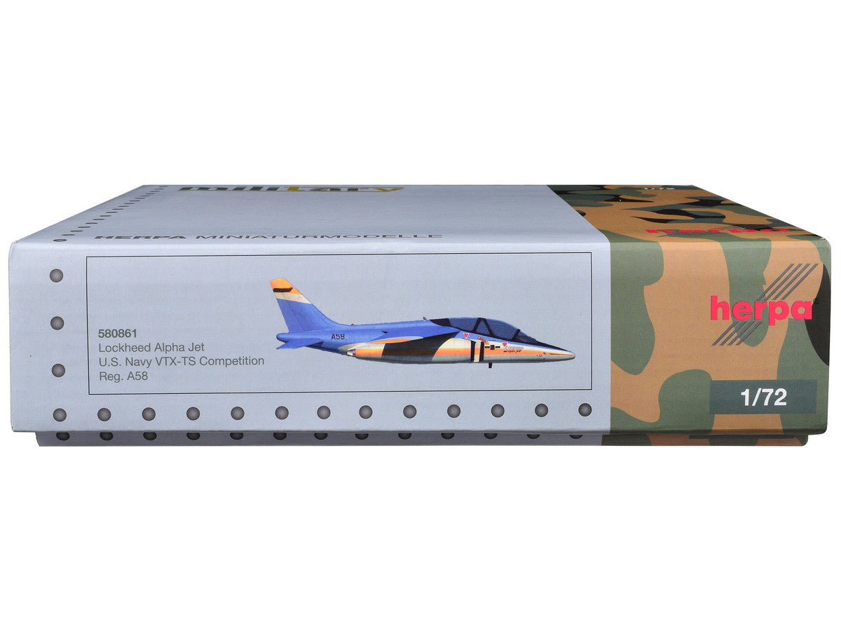 Lockheed Alpha Jet Aircraft "VTX-TS Competition" United States Navy "Military" Series 1/72 Diecast Model Airplane by Herpa-2