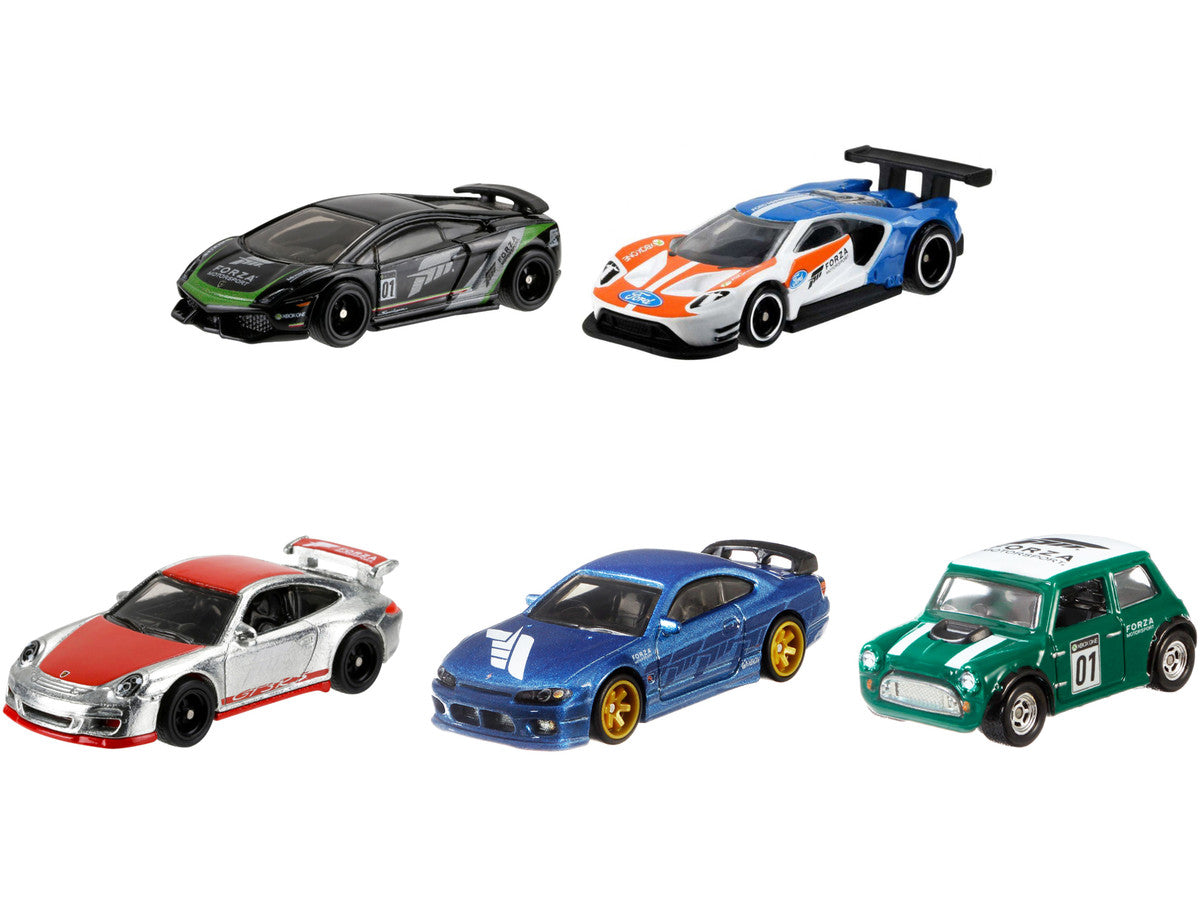 "Forza Motorsport" 5 piece Set Diecast Model Cars by Hot Wheels Hotwheels