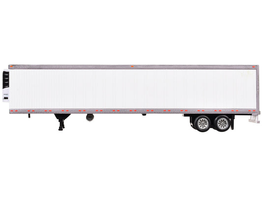 Box Trailer with Reefer White 1/87 (HO) Scale Plastic Model by HO Logistics-1