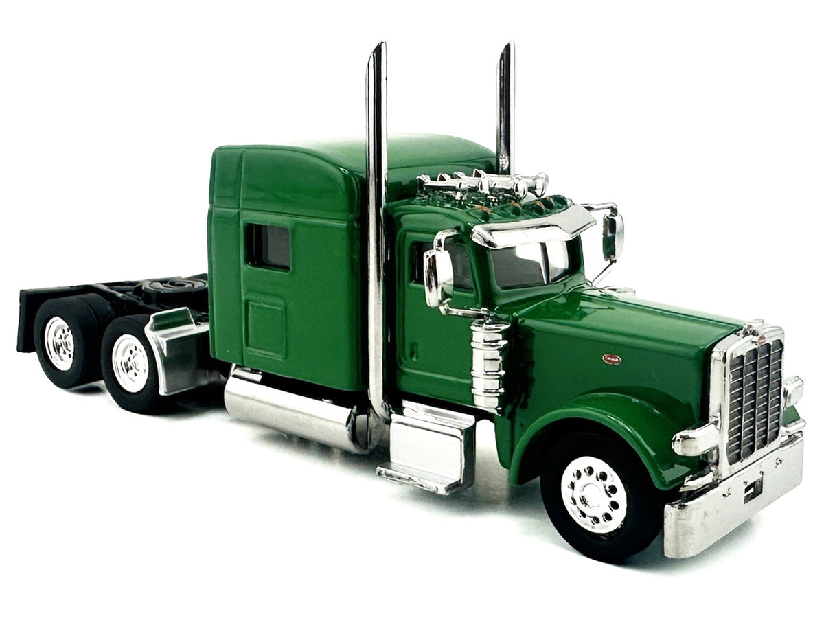 Peterbilt 389 Truck Tractor with Sleeper Cab Green 1/87 (HO) Scale Plastic Model Car by HO Logistics-2