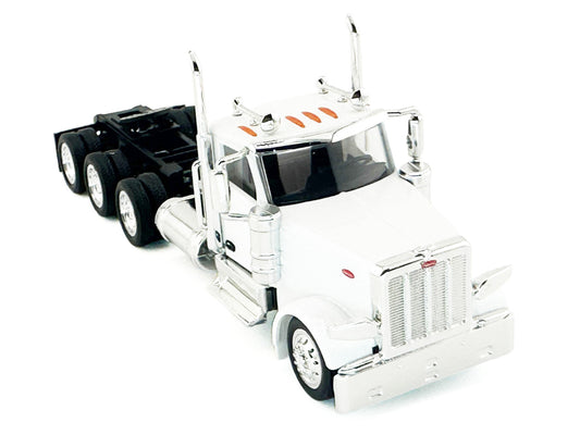 Peterbilt 589 3-Axel Day Cab White 1/87 (HO) Plastic Model Car by HO Logistics-1