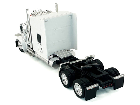 Peterbilt 589 with Stand Up Sleeper Cab White 1/87 (HO) Plastic Model Car by HO Logistics-1