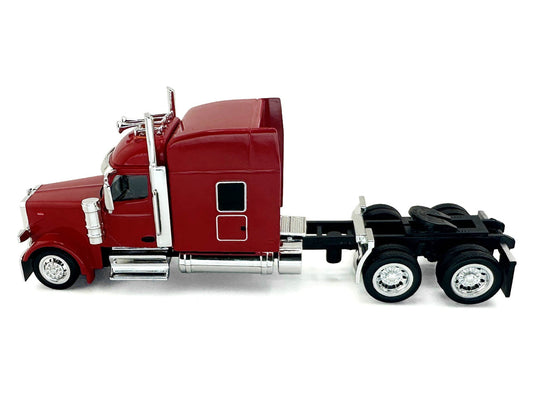 Peterbilt 589 with Stand Up Sleeper Cab Red 1/87 (HO) Plastic Model Car by HO Logistics HO Logistics Replicas