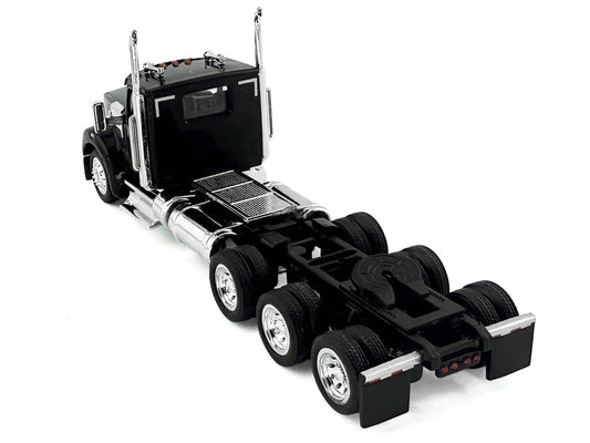 Kenworth W990 3-Axel Day Cab Black 1/87 (HO) Plastic Model Car by HO Logistics-1