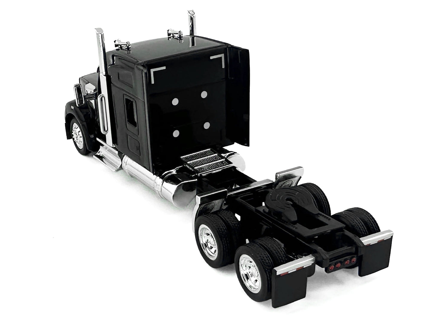 Kenworth W990 with Stand Up Sleeper Cab Black 1/87 (HO) Plastic Model Car by HO Logistics