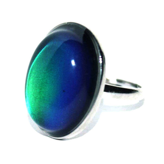 Adjustable Oval Mood Ring W2B