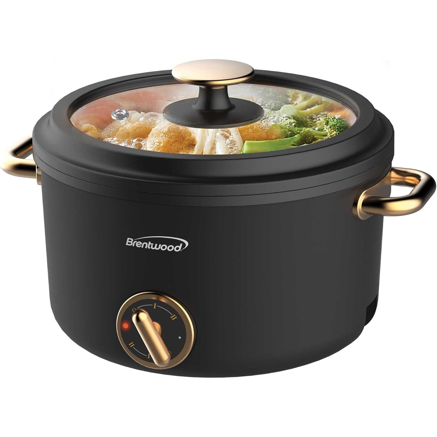 Brentwood 2.5 Liter Multi-Function Electric Hot Pot Cooker in Black W2B