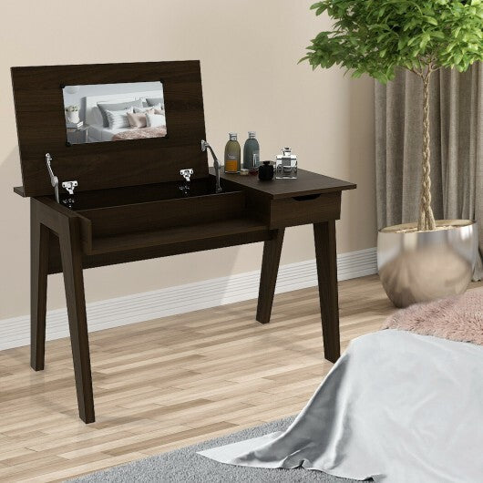 Dressing Table with Flip Mirror and Storage Drawer W2B