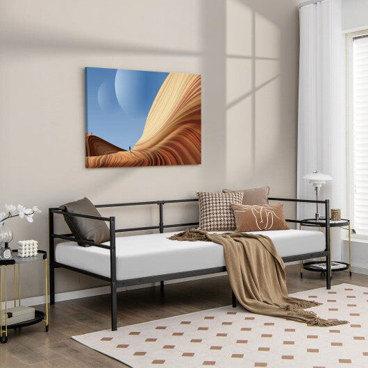 Twin Size Metal Daybed Frame for Living Room Bedroom W2B