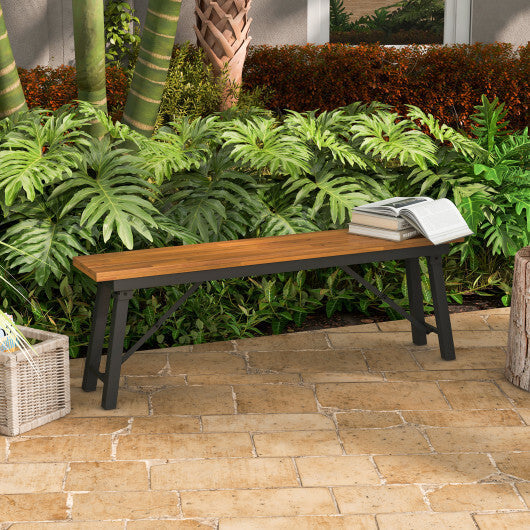 Folding Picnic Bench Set Rectangular Acacia Wood Dining Camping BBQ Benches W2B