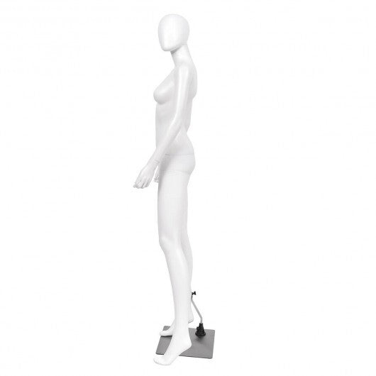 5.8 ft Full Body Female Mannequin Egghead Manikin with Metal Stand W2B