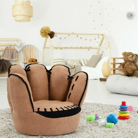 Household Five Fingers Baseball Glove Shaped Kids Leisure Upholstered Sofa W2B