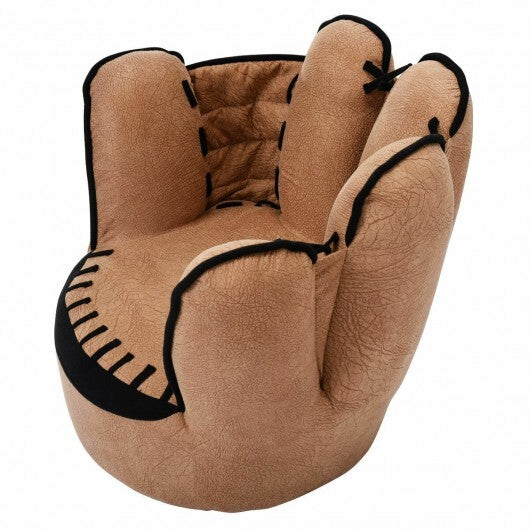 Household Five Fingers Baseball Glove Shaped Kids Leisure Upholstered Sofa W2B