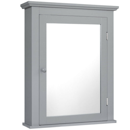 Bathroom Wall Mounted Storage Mirror Medicine Cabinet W2B