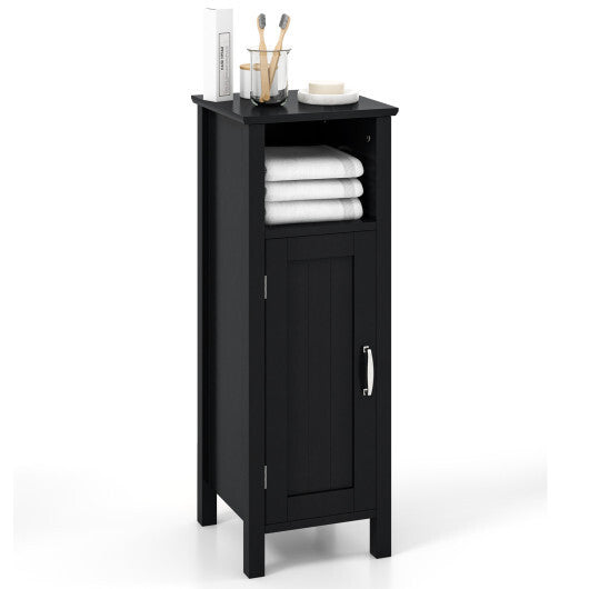 Bathroom Storage Organizer with 2-Tier Cabinet-Gray W2B