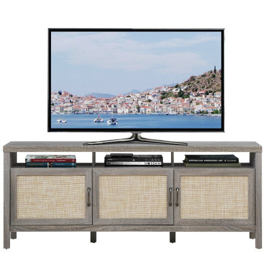 Universal TV Stand Entertainment Media Center for TV's up to 65 Inch-Gray W2B