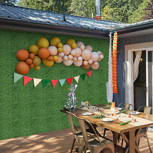 12 Pieces 20 x 20 Inch Artificial Boxwood Wall Panels with Insertable Branches W2B