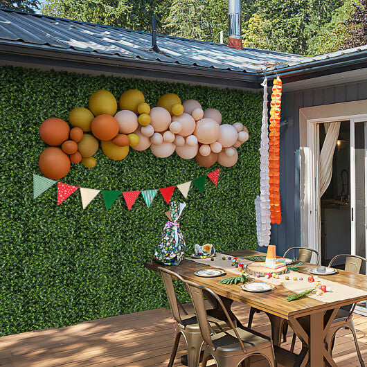 12 Pieces 20 x 20 Inch Artificial Topiary Gardenia Shrub Grass Panels W2B