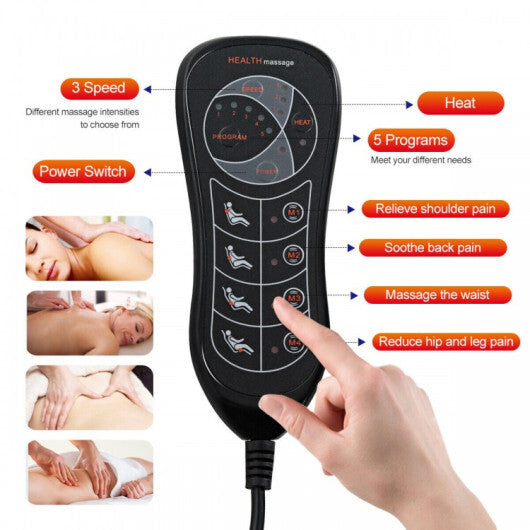 Foldable Full Body Massage Mat with Heating Function W2B