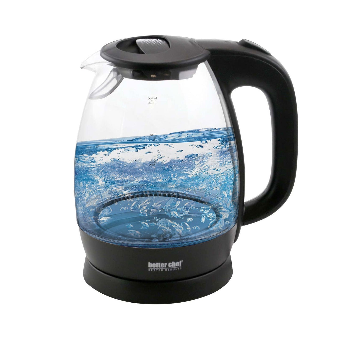 Better Chef 1.7L Cordless Electric Glass Tea Kettle W2B